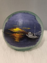 Load image into Gallery viewer, Painted Ocean Glass Float
