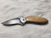Load image into Gallery viewer, Kershaw Chive Knife | Mammoth Tusk with Damascus Blade
