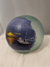 Load image into Gallery viewer, Painted Ocean Glass Float
