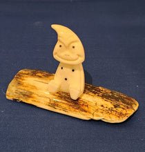 Load image into Gallery viewer, Billiken Carving on Mammoth Bark
