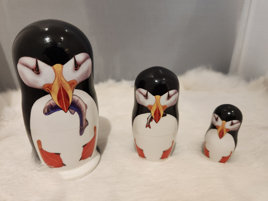 Puffin Matryoskha Set 3pcs