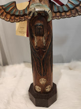 Load image into Gallery viewer, Eagle Boy Plaque Totem 24&quot;
