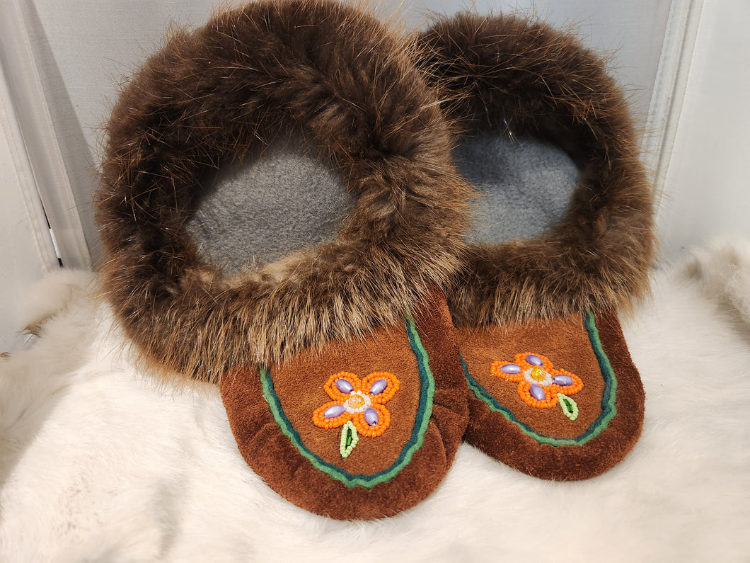 Lilly Killbear Handmade Beaded Moccasins