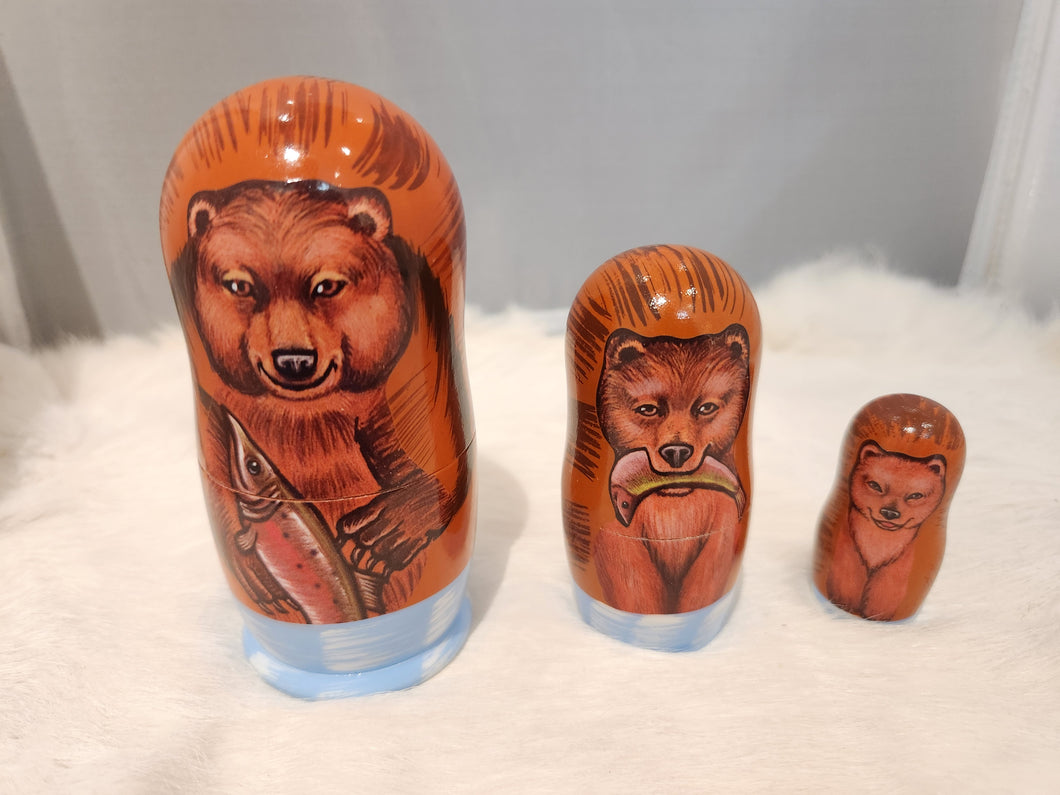 Bear Matryoskha Set 3pcs