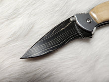 Load image into Gallery viewer, Kershaw Chive Knife | Mammoth Tusk with Damascus Blade
